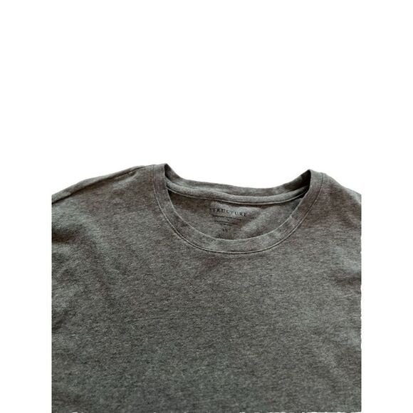Vintage Structure Gray Long Sleeve Crew‎ Neck Mens L Cotton/Spandex Blend - Picture 1 of 9